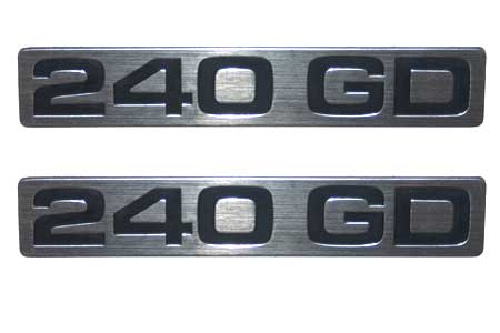 Mercedes W460 Mirror Badge 240GD.